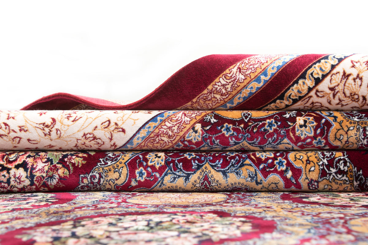 Rechteck Teppich Ghom Design in Rot von Hadorn™ - Lifestyle Image