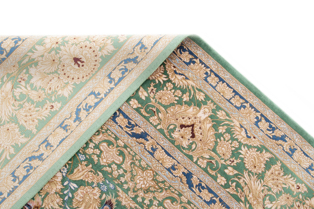 Rechteck Teppich Ghom Design in Grün von Hadorn™ - Lifestyle Image