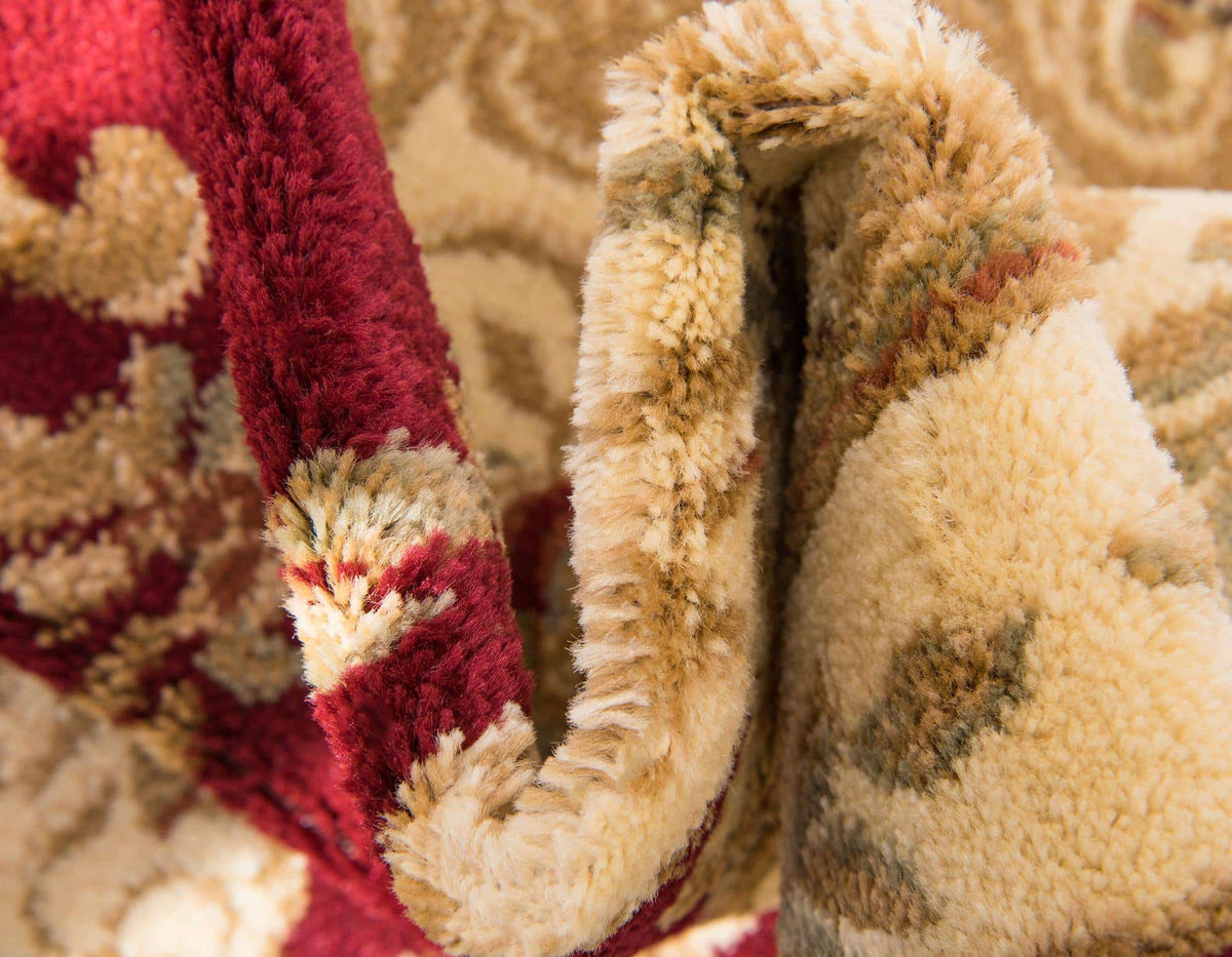 Rund Teppich Classic Aubusson in Rot von Hadorn™ - Lifestyle Image